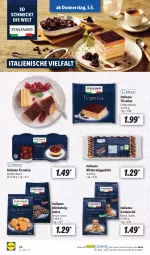 Gazetka promocyjna Lidl - Aktionsprospekt - Gazetka - ważna od 07.05 do 07.05.2022 - strona 46 - produkty: alkohol, blätterteig, blätterteiggebäck, cantuccini, cin, italiamo, keks, kekse, ndk, Schal, Schale, Ti, tiramisu, tuc