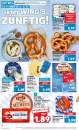 Gazetka promocyjna Kaufland - Prospekt - Gazetka - ważna od 13.09 do 13.09.2023 - strona 10 - produkty: Alpenhain, angebot, Bau, bavaria blu, Becher, bergader, bier, burger, doppelrahmstufe, eis, emmentaler, Käse, Kugel, LG, Limburger, mac, milch, nuss, obazda, Ria, rind, Rubius, schnittkäse, senf, St. Mang, Ti, weichkäse, Weißwurst, wurst, ZTE