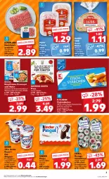 Gazetka promocyjna Kaufland - Prospekt - Gazetka - ważna od 13.09 do 13.09.2023 - strona 3 - produkty: Alaska-Seelachs, Alaska-Seelachsfilet, angebot, angebote, auer, Bau, Bauer, Becher, brot, dessert, eis, escal, filet, fisch, fischstäbchen, fleisch, fleischsalat, frucht, fruchtjoghurt, garnelen, gin, hackfleisch, hackfleisch gemischt, hering, Herings, joghur, joghurt, joghurt mild, Kinder, kinder pingui, knoblauch, kräuter, lachs, lachsfilet, lysell, milch, Milchdessert, natur, pingui, pizza, Popp, prawns, purland, reis, rind, ring, salat, Schal, Schale, schoko, schwein, schwein und rind, seelachsfilet, Ti, tisch, wein, weizenmischbrot