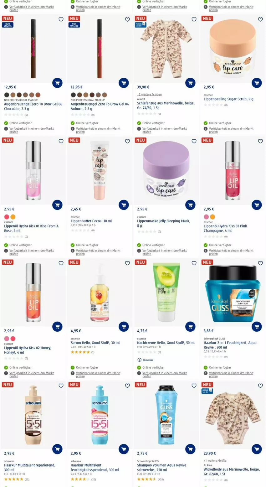 Aktueller Prospekt Dm Drogerie - Prospekte - von 14.08 bis 23.08.2023 - strona 13 - produkty: Anzug, aqua, body, butter, champagne, cola, creme, eis, Engel, gliss, Maske, nachtcreme, Peeling, rel, rum, schauma, Schlafanzug, schwarzkop, schwarzkopf, Serum, shampoo, Ti, WICK, Wickelbody, wolle