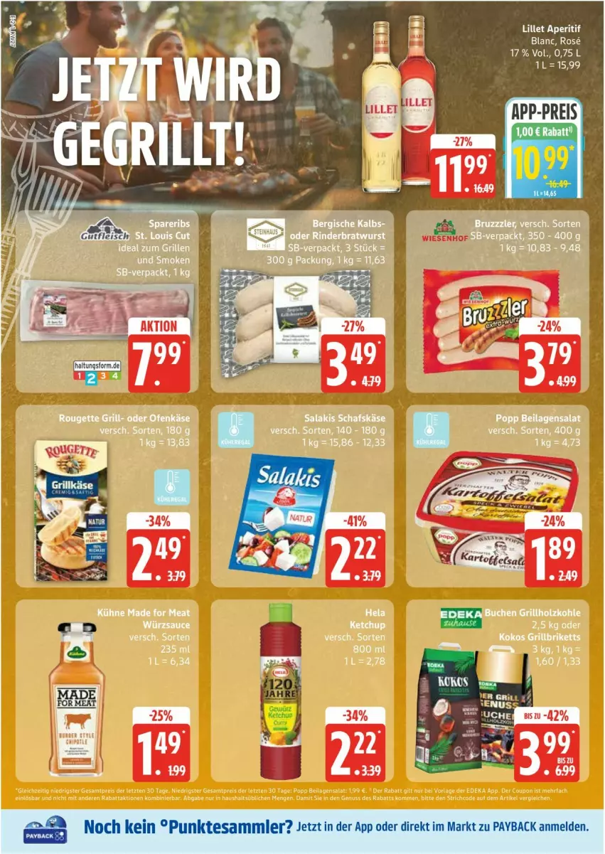Aktueller Prospekt Edeka - Prospekte - von 30.06 bis 05.07.2025 - strona 2 - produkty: aperitif, briketts, buch, eis, grill, grillbriketts, grillholzkohle, Holz, holzkohle, ilag, kokos, lillet, payback, Popp, reis, salat, tesa, Ti