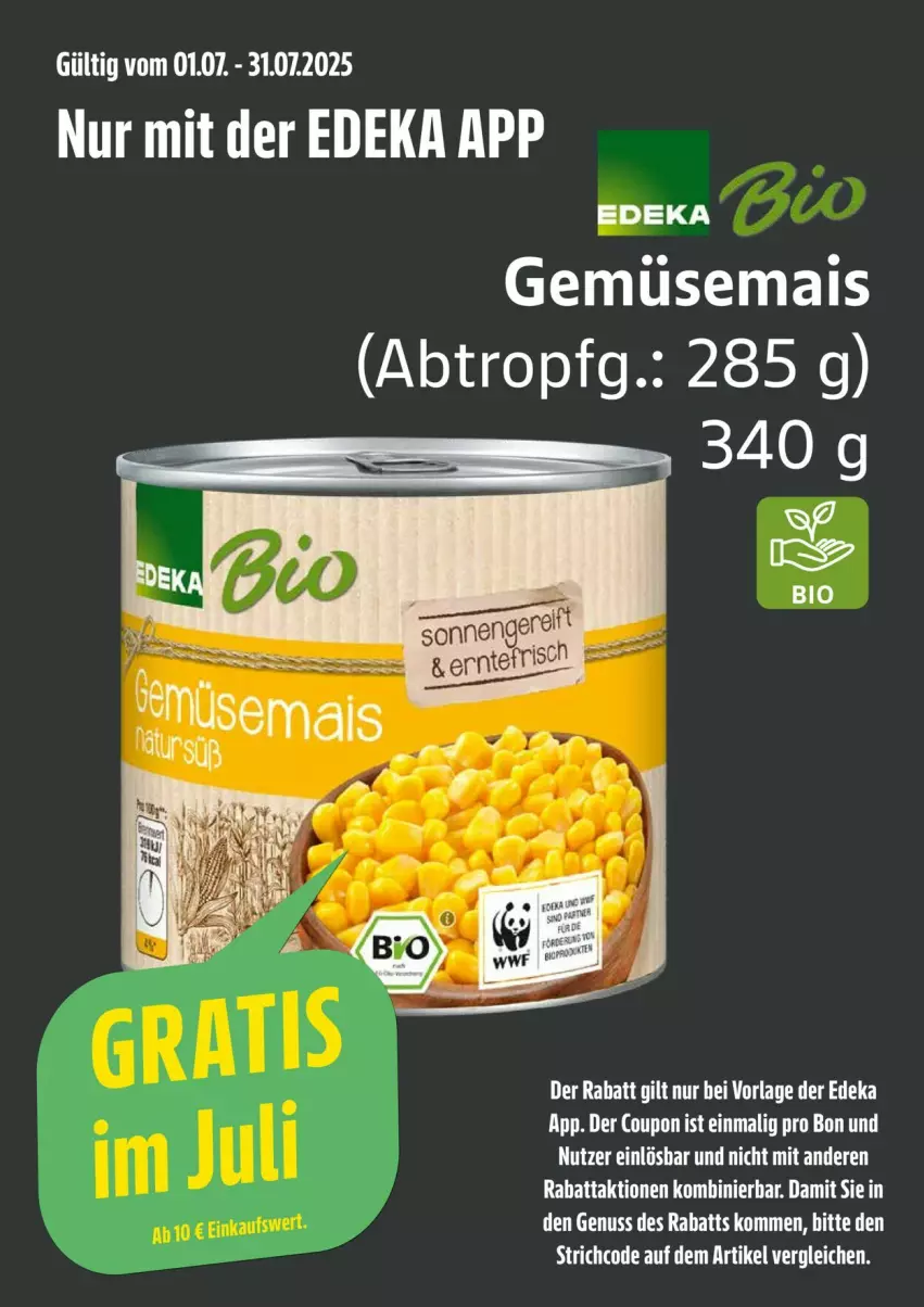 Aktueller Prospekt Edeka - Prospekte - von 30.06 bis 05.07.2025 - strona 25 - produkty: coupon, deka, gemüsemais, mais, nuss, tee, Ti
