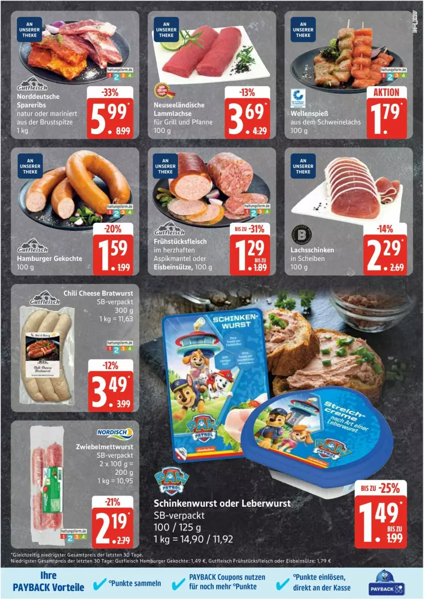 Aktueller Prospekt Edeka - Prospekte - von 30.06 bis 05.07.2025 - strona 7 - produkty: burger, coupon, coupons, eis, fleisch, frühstücksfleisch, gutfleisch, hamburger, payback, reis, Ti, ZTE