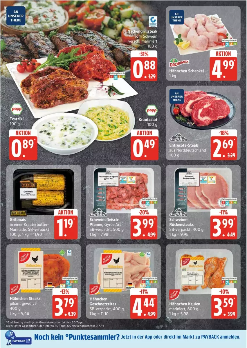 Aktueller Prospekt Edeka - Prospekte - von 30.06 bis 05.07.2025 - strona 8 - produkty: eis, grill, Kraut, krautsalat, payback, reis, salat, steak, tesa, Ti, ZTE