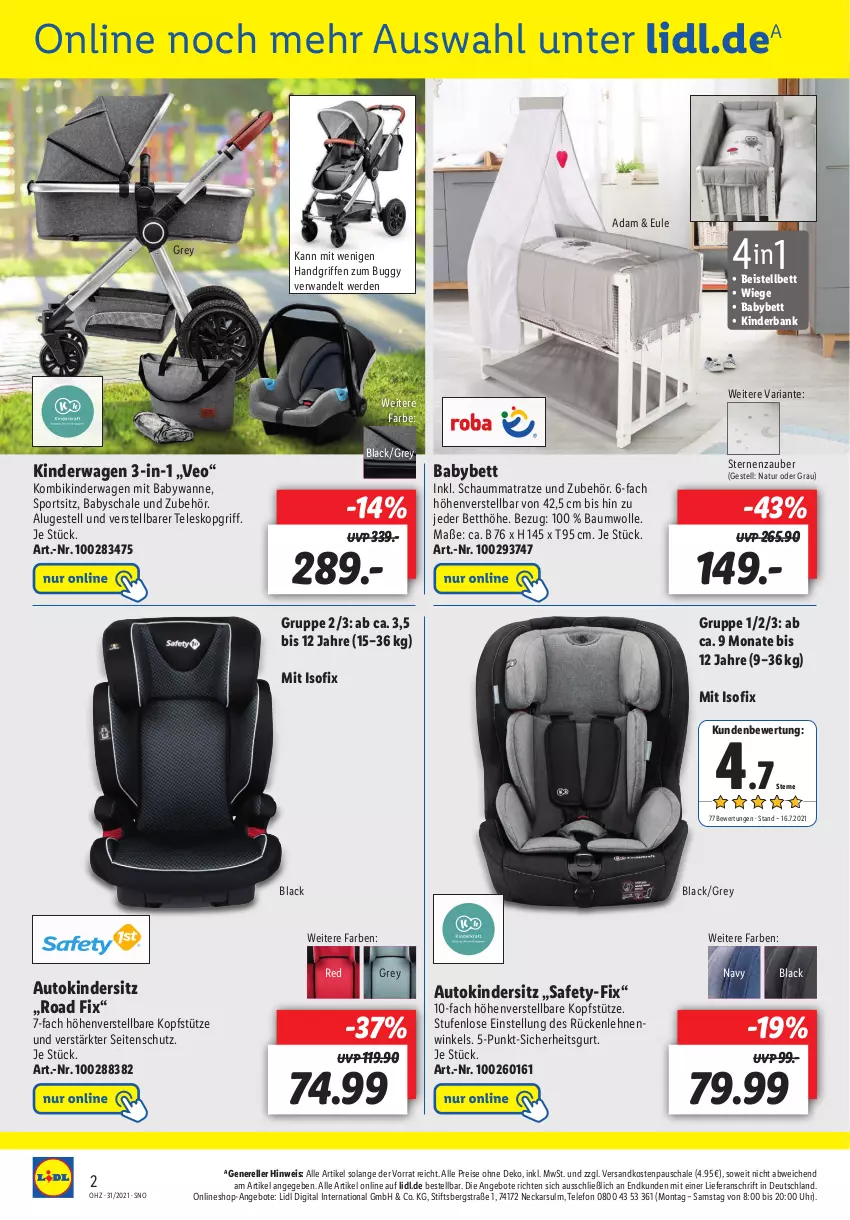 Aktueller Prospekt Lidl - Onlineshop-Highlights der Woche - von 02.08 bis 08.08.2021 - strona 2