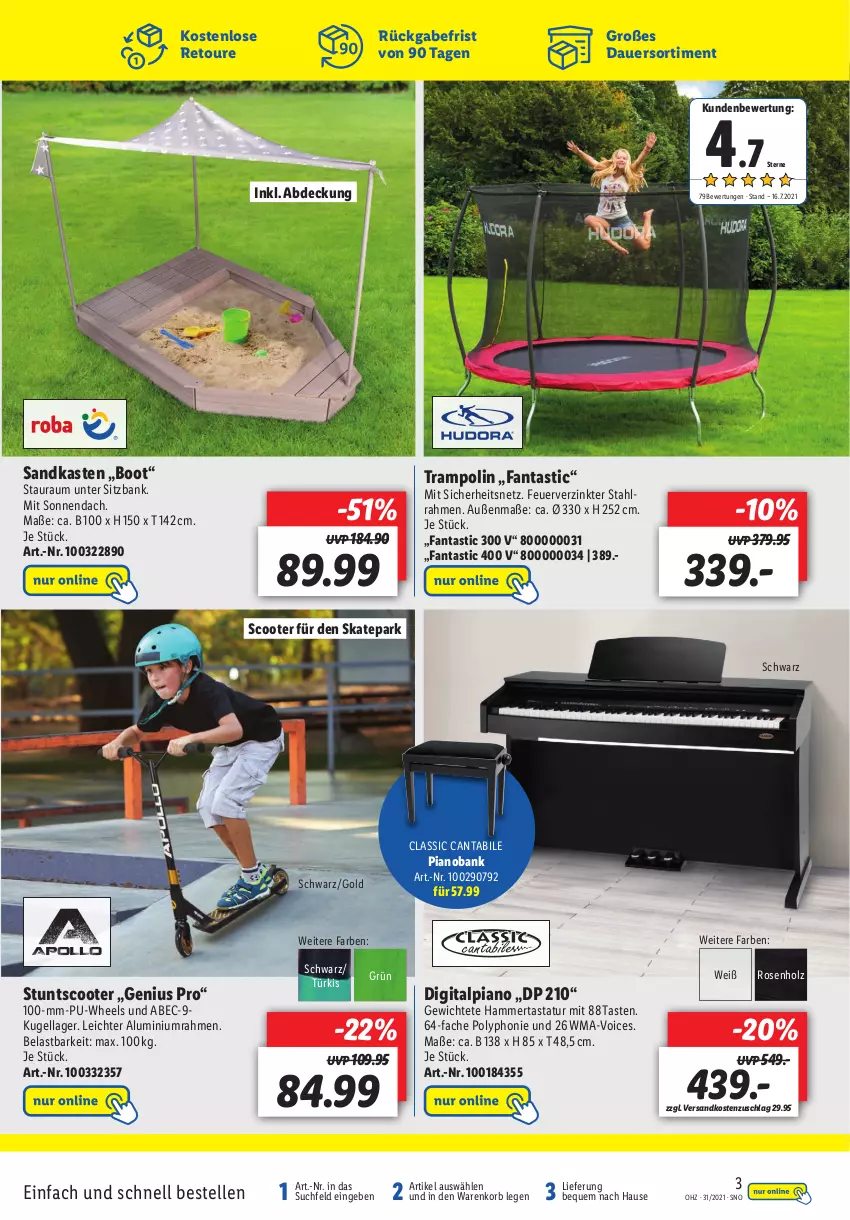 Aktueller Prospekt Lidl - Onlineshop-Highlights der Woche - von 02.08 bis 08.08.2021 - strona 3