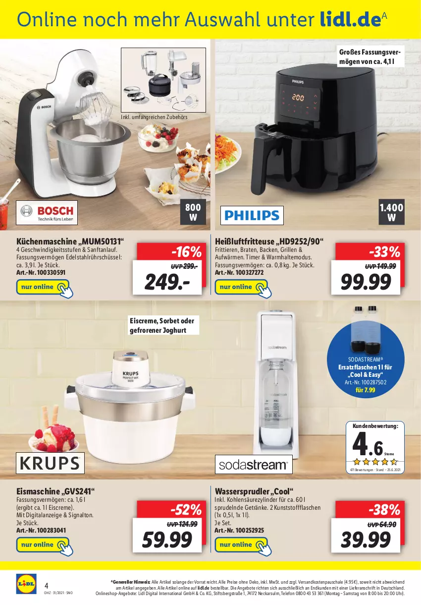 Aktueller Prospekt Lidl - Onlineshop-Highlights der Woche - von 02.08 bis 08.08.2021 - strona 4