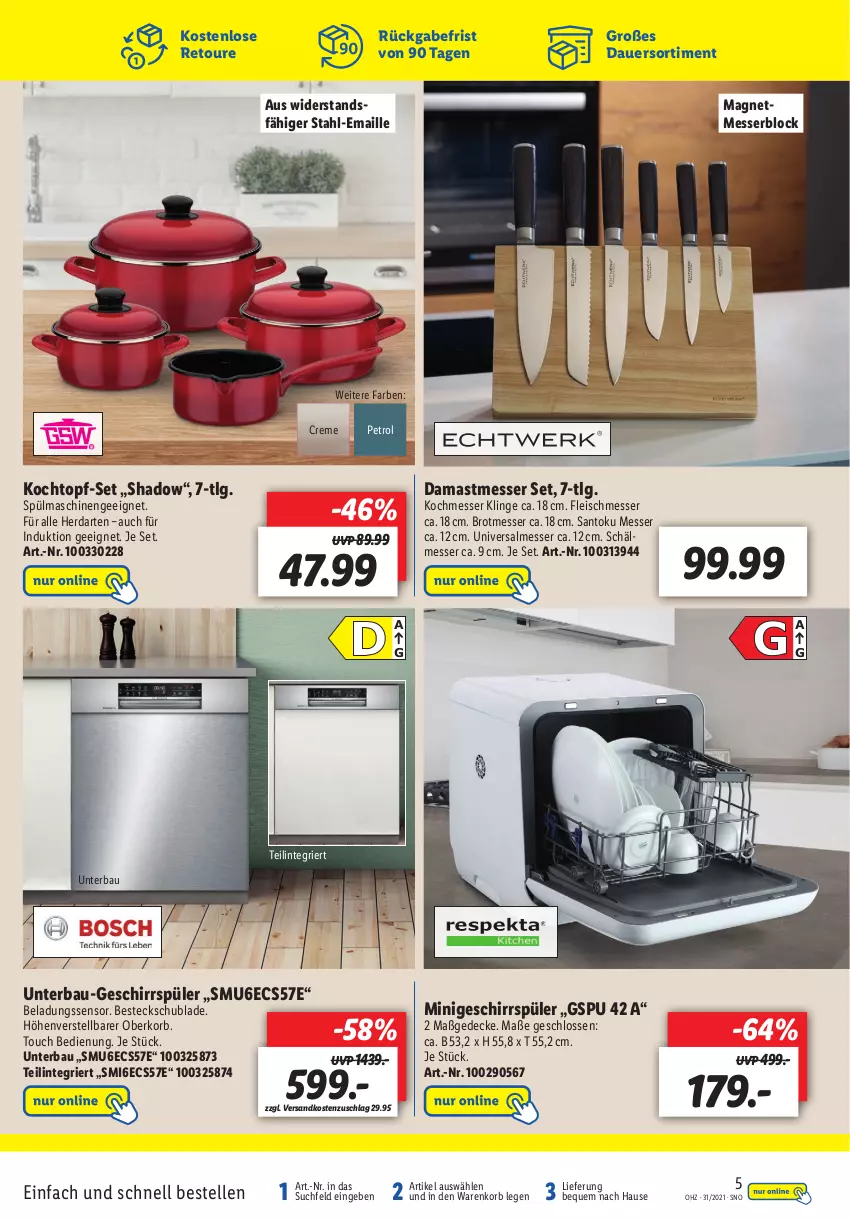 Aktueller Prospekt Lidl - Onlineshop-Highlights der Woche - von 02.08 bis 08.08.2021 - strona 5