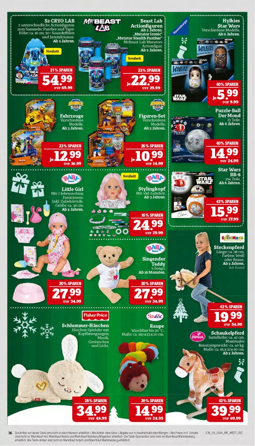 Aktueller Prospekt Marktkauf - Prospekt - von 08.12 bis 14.12.2024 - strona 36 - produkty: ball, Bona, deit, dell, eis, elle, LG, Mode, pute, Puzzle, reis, Schaukel, schuhe, Sport, tee, Ti, uhr, Yo