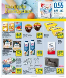 Gazetka promocyjna Diska - Prospekte - Gazetka - ważna od 02.04 do 02.04.2022 - strona 4 - produkty: Ausstecher, Backform, Becher, butter, Butterschmalz, creme, deka, Dr. Oetker, eier, eis, frische milch, Germ, gin, haselnuss, kakao, Klammern, lamm, malz, mandel, mandeln, milch, nuss, pistazien, pudding, Raffinade Zucker, reis, Schmalz, südzucker, Ti, torte, tortenguss, zucker