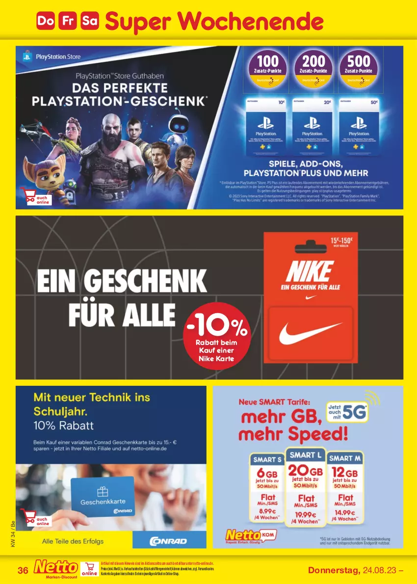 Aktueller Prospekt Netto Marken-Discount - Filial-Angebote - von 21.08 bis 26.08.2023 - strona 38 - produkty: eis, ndk, Nike, reis, Ti