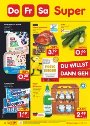 Gazetka promocyjna Netto Marken-Discount - Filial-Angebote - Gazetka - ważna od 26.08 do 26.08.2023 - strona 32 - produkty: Alwa, asti, bestpreis, eis, elle, flasche, glasflasche, gurke, gurken, joghur, joghurt, joghurt mit der ecke, knoppers, mineralwasser, Müller, Nackensteak, nackensteaks, natur, ndk, reis, rel, riegel, schwein, schweine, steak, steaks, Ti, wasser, wein, weine