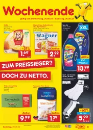 Gazetka promocyjna Netto Marken-Discount - Filial-Angebote - Gazetka - ważna od 26.08 do 26.08.2023 - strona 33 - produkty: angebot, Bau, bestpreis, eis, fol epi, kaffee, nordzucker, pizza, reis, sneaker, sneakersocken, socken, spee, Sport, Tchibo, Ti, wagner, ZTE, zucker