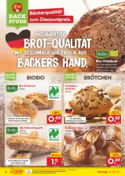 Gazetka promocyjna Netto Marken-Discount - Filial-Angebote - Gazetka - ważna od 26.08 do 26.08.2023 - strona 6 - produkty: angebot, backofen, baguette, bestpreis, bio, blume, blumen, brot, brötchen, discount, eis, korn, Kürbis, Kürbiskernbrötchen, kürbiskerne, mac, mehl, ndk, Ofen, reis, sesam, sonnenblume, sonnenblumen, Sonnenblumenkerne, sonnenblumenkernen, stube, Ti, vita