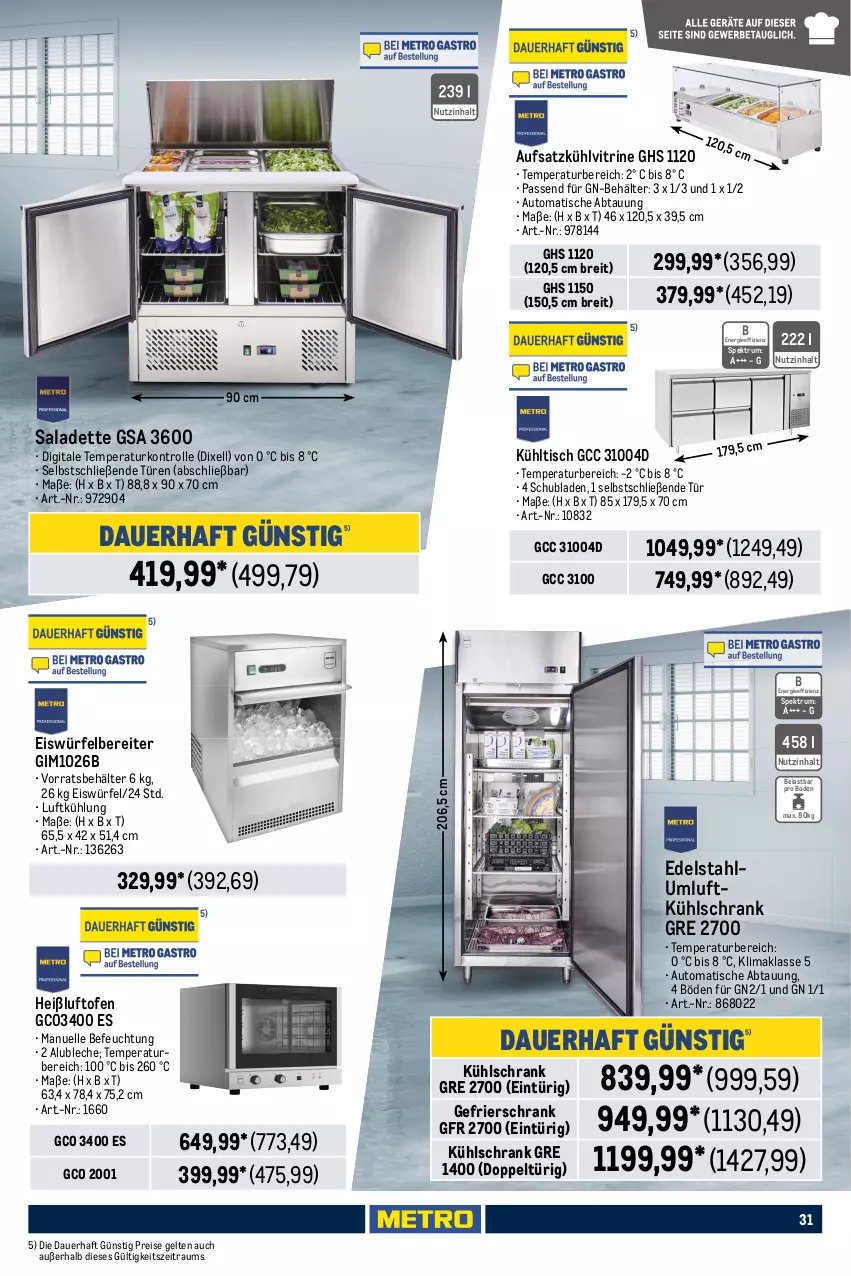 Aktueller Prospekt Metro - GastroJournal - von 25.07 bis 07.08.2024 - strona 33 - produkty: auer, auto, Behälter, Brei, edelstahl, eis, eiswürfel, eiswürfelbereiter, Elektro, elle, fritteuse, garraum, gefrierschrank, geschirr, grill, grillfläche, grillplatte, hocker, induktionskochfeld, Kocher, kochfeld, kontaktgrill, küche, kühlschrank, latte, LG, mikrowelle, Ofen, pfanne, reis, rum, Schal, Schrank, schubladen, Spektrum, thermostat, Ti, tisch, vitrine, würfel