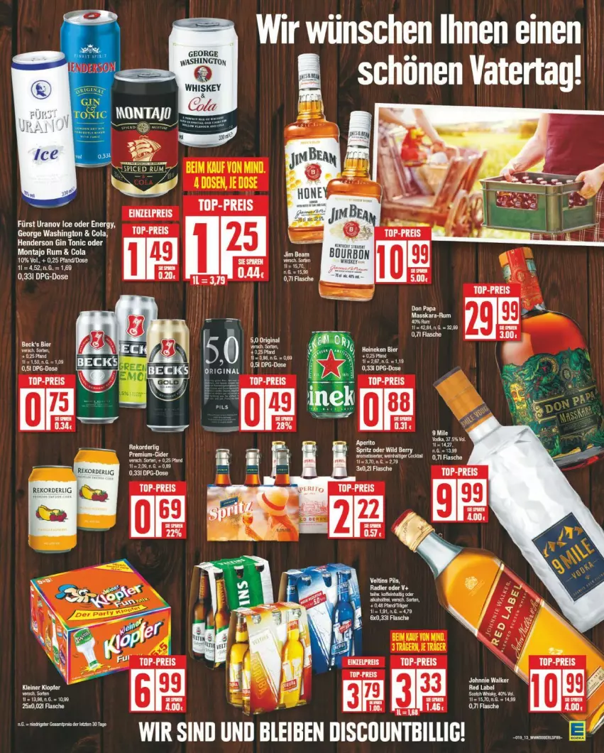 Aktueller Prospekt Edeka - Prospekte - von 06.05 bis 11.05.2024 - strona 13 - produkty: cola, eis, flasche, Liege, rum, tee, Ti, whiskey