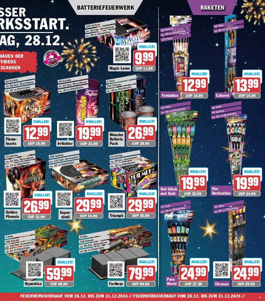 Aktueller Prospekt Aez - Prospekte - von 23.12 bis 28.12.2024 - strona 3 - produkty: asti, auer, batterie, deo, fanta, Flamehearts, monster, Raketen, rwe, Ti, triumph