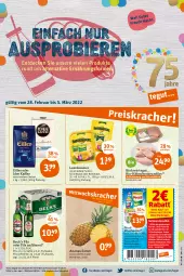 Gazetka promocyjna Tegut - Angebote der Woche - Gazetka - ważna od 05.03 do 05.03.2022 - strona 1 - produkty: alkohol, ananas, angebot, angebote, bio, brustfilet, coupon, decke, dekoration, eis, filet, flasche, getränk, getränke, hähnchenbrust, hähnchenbrustfilet, kaffee, Käse, leerdammer, persil, persil waschmittel, pils, Reibekäse, reis, schnittkäse, Ti, Tiere, waschmittel