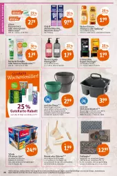 Gazetka promocyjna Tegut - Angebote der Woche - Gazetka - ważna od 05.03 do 05.03.2022 - strona 26 - produkty: auer, aufsteckbürsten, bio, bürste, bürsten, cin, Clin, creme, duschgel, eimer, elmex, Engel, flasche, flüssigseife, Fußmatte, handcreme, Kamill, kamille, kosmetik, natur, naturkosmetik, oral-b, rama, reiniger, Seife, shampoo, shampoo oder spülung, spülung, telefon, Ti, tuc, uhr, vileda, Wahre Schätze, weck, zahncreme