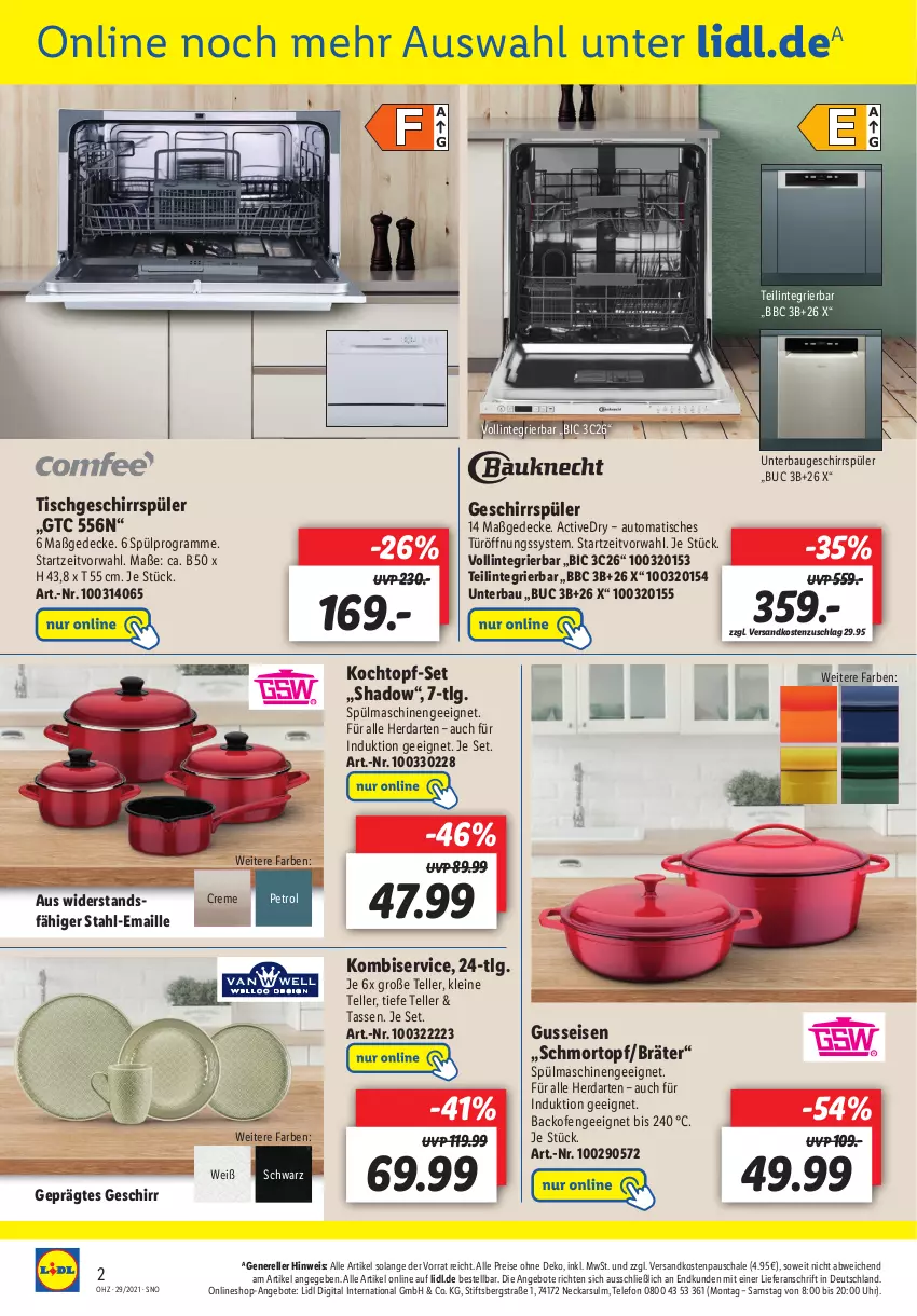 Aktueller Prospekt Lidl - Aktuelle Onlineshop-Highlights - von 19.07 bis 25.07.2021 - strona 2