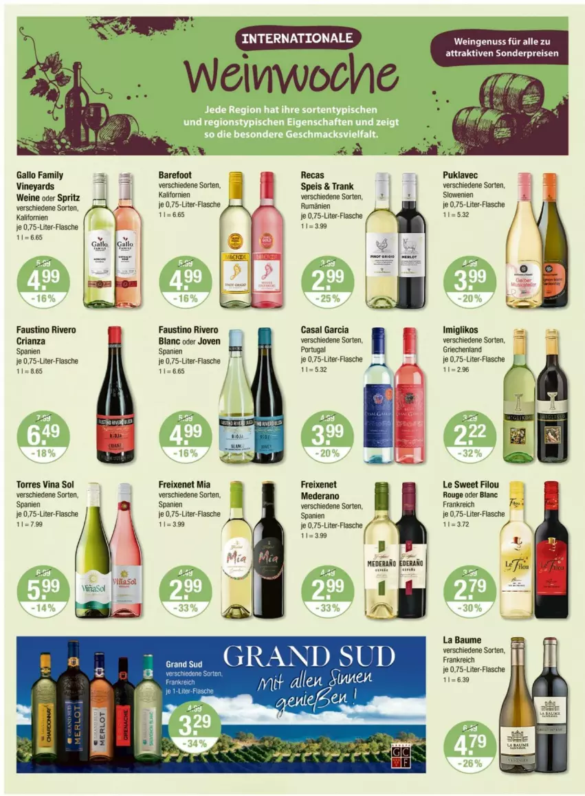 Aktueller Prospekt Vmarkt - Prospekte - von 30.05 bis 04.06.2025 - strona 12 - produkty: aust, Bau, casal garcia, eis, flasche, freixenet, gallo, gallo family, grand sud, nuss, reis, Ria, rouge, rum, Ti, wein, weine