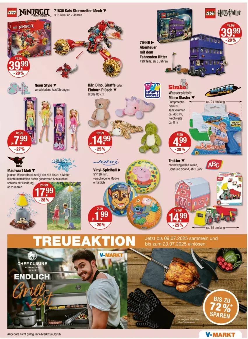 Aktueller Prospekt Vmarkt - Prospekte - von 30.05 bis 04.06.2025 - strona 19 - produkty: angebot, angebote, ball, ente, LG, Plüsch, ritter, schlauch, Ti, wasser, wasserpistole