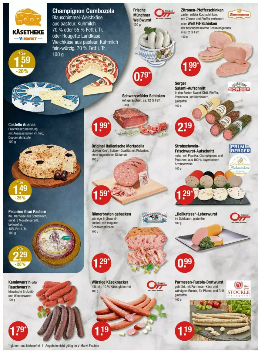 Aktueller Prospekt Vmarkt - Prospekte - von 30.05 bis 04.06.2025 - strona 2 - produkty: ananas, angebot, angebote, aufschnitt, braten, bratwurst, brot, Brühwurst, champignon, champignons, chili, cola, dell, eier, fisch, fische, frischwurst-aufschnitt, geback, gin, grill, hartkäse, Kamin, Kaminwurz, Käse, knacker, kochschinken, Kürbis, leberwurst, milch, mit paprika, mit pistazien, mortadella, natur, nuss, paprika, pastete, pfanne, pfeffer, pistazien, Rauch, rucola, salami, schinken, schwarzwälder schinken, schwein, Ti, weichkäse, wein, Weißwurst, wurst, zitrone, zitronen, ZTE
