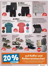 Gazetka promocyjna Vmarkt - Prospekte - Gazetka - ważna od 04.06 do 04.06.2025 - strona 21 - produkty: angebot, angebote, Bau, baumwolle, bermuda, bermudas, bett, braun, eis, elle, kissen, LG, Ria, rucksack, sac, sandale, schuhe, Schütze, shirt, sitzkissen, T-Shirt, Ti, tisch, vita, wasser, wolle
