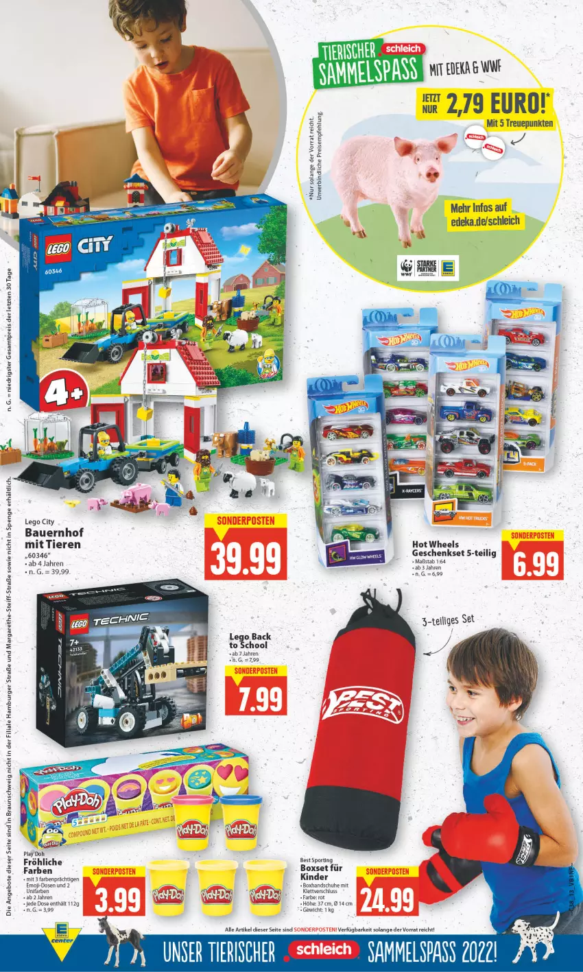 Aktueller Prospekt E Center - Angebote der Woche - von 19.09 bis 24.09.2022 - strona 13 - produkty: angebot, angebote, auer, Bau, Bauer, braun, burger, eis, geschenkset, hamburger, handschuhe, Hot Wheels, Kinder, LEGO City, reis, Schleich, schuhe, Ti, Tiere, ZTE