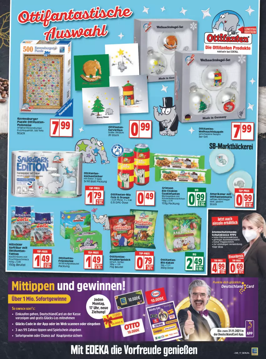 Aktueller Prospekt Edeka - Angebote der Woche - von 08.11 bis 13.11.2021 - strona 17