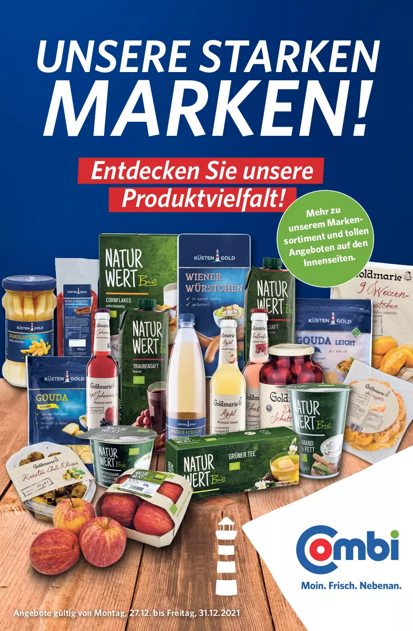 Aktueller Prospekt Combi - Prospekte - von 27.12 bis 31.12.2021 - strona 1 - produkty: angebot, angebote, decke, Ti