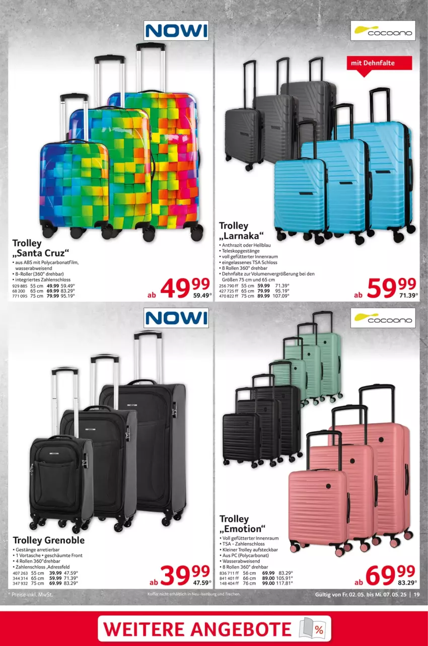 Aktueller Prospekt Selgros - Non Food - von 02.05 bis 07.05.2025 - strona 19 - produkty: Bona, eis, leine, Roller, Tasche, Teleskop, Ti, trolley, wasser