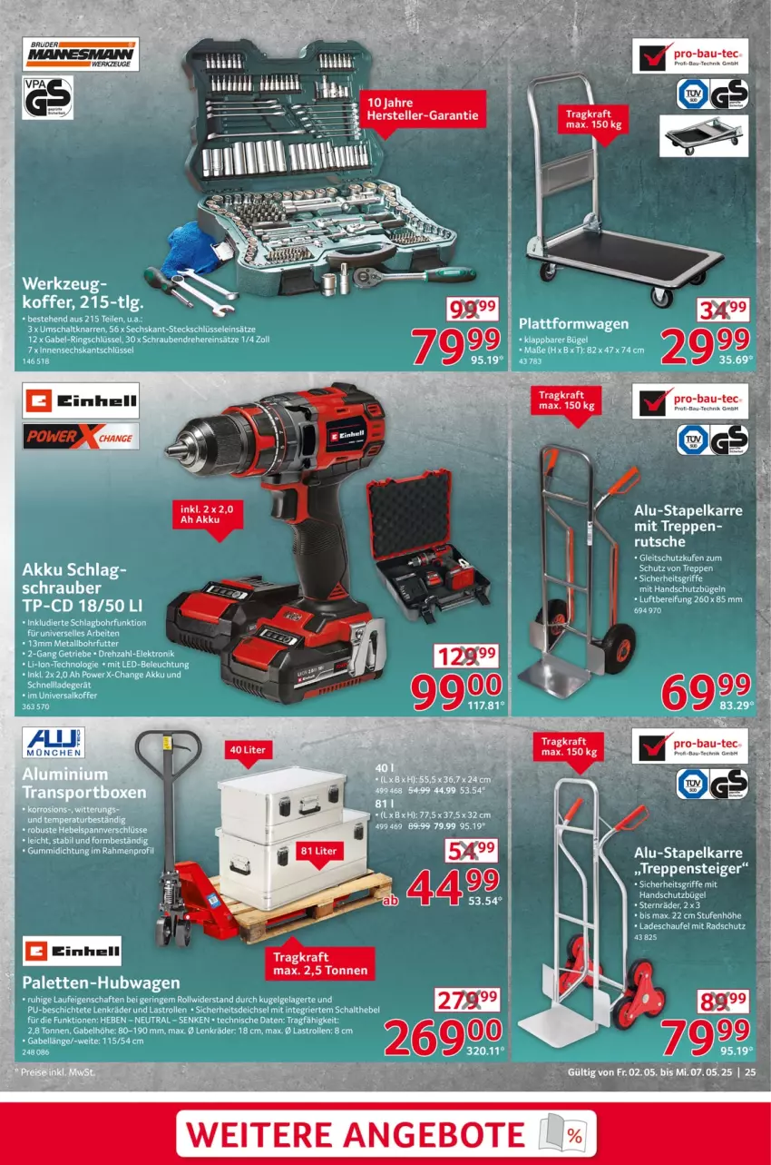 Aktueller Prospekt Selgros - Non Food - von 02.05 bis 07.05.2025 - strona 25 - produkty: akku, angebot, angebote, Bau, elle, kraft, teller, Ti, werkzeug, werkzeuge