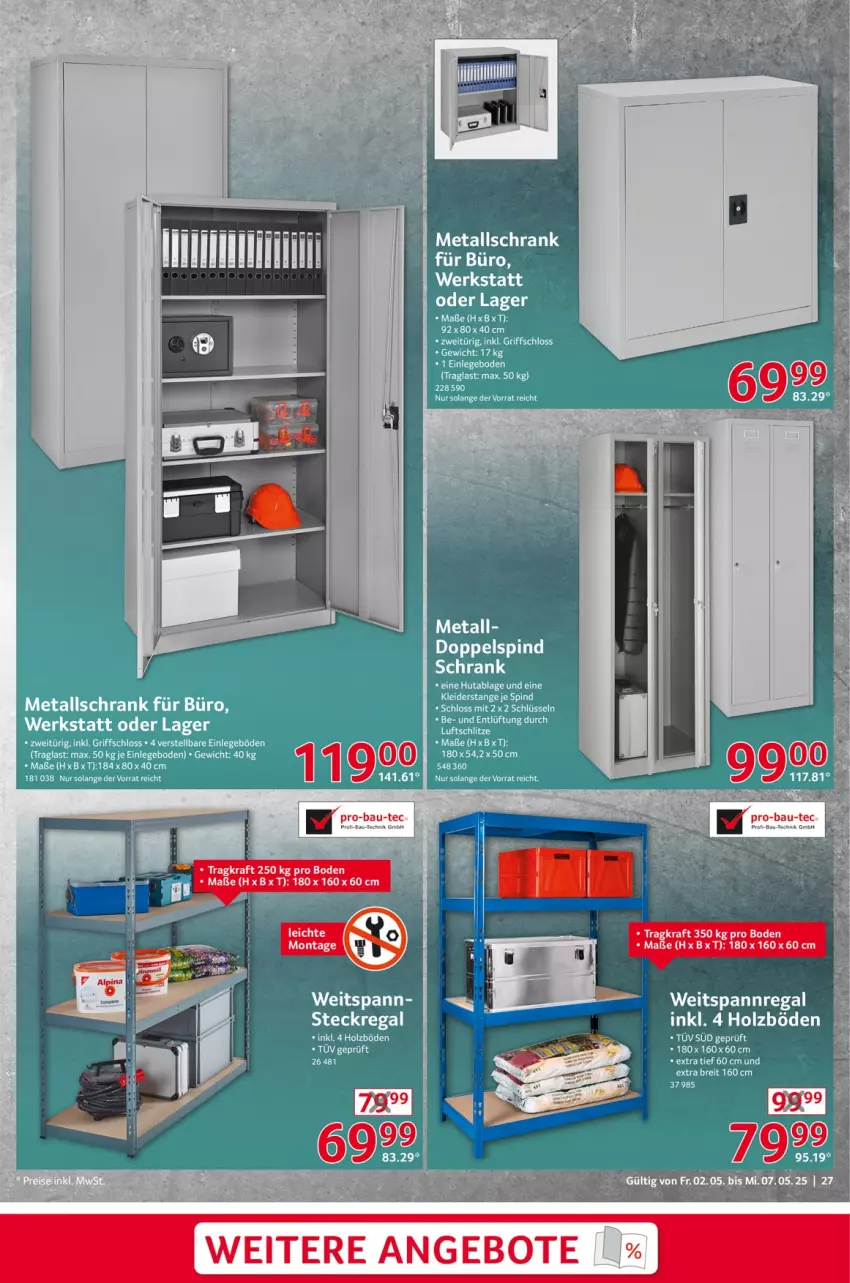 Aktueller Prospekt Selgros - Non Food - von 02.05 bis 07.05.2025 - strona 27 - produkty: Bau, Holz, regal