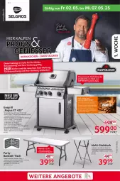 Gazetka promocyjna Selgros - Non Food - Gazetka - ważna od 07.05 do 07.05.2025 - strona 1 - produkty: ACC, Bank, edelstahl, eis, ente, gasgrill, grill, grillfläche, grillrost, HP, latte, LG, reis, Schal, Schale, thermometer, Ti, tisch, tischplatte