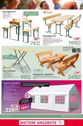 Gazetka promocyjna Selgros - Non Food - Gazetka - ważna od 07.05 do 07.05.2025 - strona 31 - produkty: Bank, eis, elle, ente, garnitur, Garten, Holz, HP, lack, latte, LG, pavillon, reis, Ria, rückenlehne, Ti, tisch, tischplatte, Zelt
