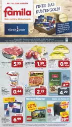 Gazetka promocyjna Famila - Prospekte - Gazetka - ważna od 28.09 do 28.09.2024 - strona 1 - produkty: angebot, angebote, auer, Bau, Bauer, Becher, culinaria, die ofenfrische, Dr. Oetker, drink, eis, elle, energy drink, fritteuse, frucht, fruchtjoghurt, Heißluftfritteuse, holländischer schnittkäse, joghur, joghurt, kaffee, Käse, kracher, küstengold, leerdammer, melitta, Ofen, pizza, red bull, reis, Ria, saft, schnittkäse, schwein, tafeläpfel, teller, Ti, Tiere, wein, ZTE