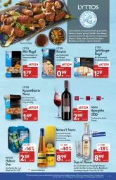 Gazetka promocyjna Aldi Nord - Aldi-Aktuell - Gazetka - ważna od 19.02 do 19.02.2022 - strona 27 - produkty: aus der tiefkühlung, beutel, bier, eis, elle, fisch, flasche, fleisch, geschenkpackung, gin, honig, karamell, Käse, küche, leine, mac, Metaxa, Mythos, nuss, olive, oliven, olivenöl, ouzo, rezept, Ria, riegel, rind, rotwein, snack, snacks, teller, Ti, tisch, wein, ZTE