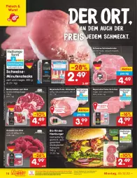 Gazetka promocyjna Netto Marken-Discount - Filial-Angebote - Gazetka - ważna od 10.12 do 10.12.2022 - strona 16 - produkty: bestpreis, bio, braten, burger, eis, fleisch, gewürz, gulasch, hamburger, küche, Küchen, minutensteaks, ndk, nuss, pute, reis, rind, rinder, saft, schinken, schinkenbraten, schnitten, schnitzel, schwein, schweine, steak, steaks, suppe, Ti, wein, weine, wurst, wurst in selbstbedienung