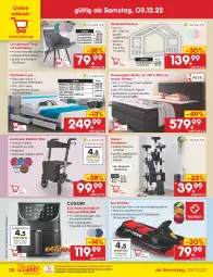 Gazetka promocyjna Netto Marken-Discount - Filial-Angebote - Gazetka - ważna od 10.12 do 10.12.2022 - strona 28 - produkty: Bau, bett, boxspringbett, buch, eis, elle, ente, federkern, federkernmatratze, fritteuse, Heißluftfritteuse, kernmatratze, Kinder, Kinderbett, Kratzbaum, Liege, loungesessel, matratze, matratzen, ndk, ohne matratze, polsterbett, reis, rezept, ring, Schlitten, sessel, Tasche, taschen, taschenfederkernmatratze, Ti, topper, vita, Yo