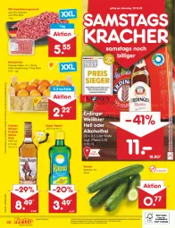 Gazetka promocyjna Netto Marken-Discount - Filial-Angebote - Gazetka - ważna od 10.12 do 10.12.2022 - strona 42 - produkty: alkohol, angebot, angebote, asti, bestpreis, bier, Cap, captain morgan, discount, eis, erdinger, fleisch, gin, gurke, gurken, hackfleisch, hackfleisch gemischt, Holz, kracher, mandarine, mandarinen, marken-discount, ndk, original spiced gold, rapso, rapsöl, reis, rind, schwein, Ti, wein, wurst, wurst in selbstbedienung, ZTE