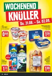 Gazetka promocyjna E Center - Angebote der Woche - Gazetka - ważna od 02.09 do 02.09.2023 - strona 26 - produkty: Becher, beutel, brötchen, burger, butter, eis, filet, früchte, Früchtetee, getränk, getränke, gin, joghur, joghurt, pfanne, Pfanner, reis, sahne, sahne joghurt, schwein, schweine, schweinefilet, tee, weihenstephan, wein, weine, wiener, wiener würstchen, würstchen, zott