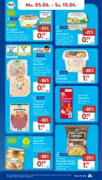 Gazetka promocyjna AldiSud - NÄCHSTE WOCHE - Gazetka - ważna od 10.06 do 10.06.2023 - strona 10 - produkty: alle artikel ohne dekoration, auer, aufschnitt, banane, bananen, Becher, bio, bio-joghurt, creme, curry, dekoration, eier, eierspätzle, eis, elle, fleisch, fleischsalat, fleischwurst, gewürz, gewürzquark, joghur, joghurt, Knuspermüsli, kräuter, milch, müsli, nudel, nudeln, quark, reis, salat, schoko, teller, Ti, tomate, veggie, wurst, ZTE