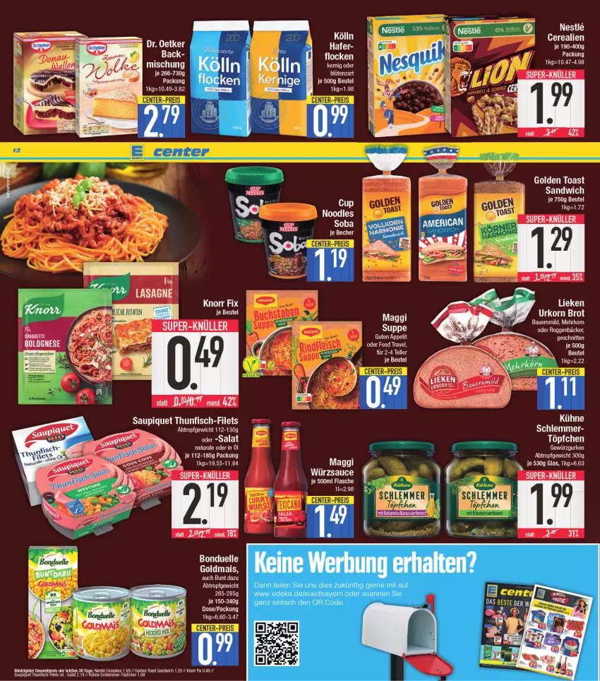 Aktueller Prospekt E Center - Angebote der Woche - von 08.08 bis 13.08.2022 - strona 12 - produkty: Kühne, suppe, Ti