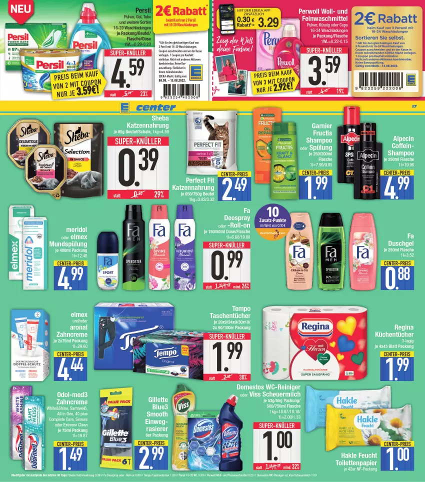 Aktueller Prospekt E Center - Angebote der Woche - von 08.08 bis 13.08.2022 - strona 17 - produkty: persil, sheba, Ti