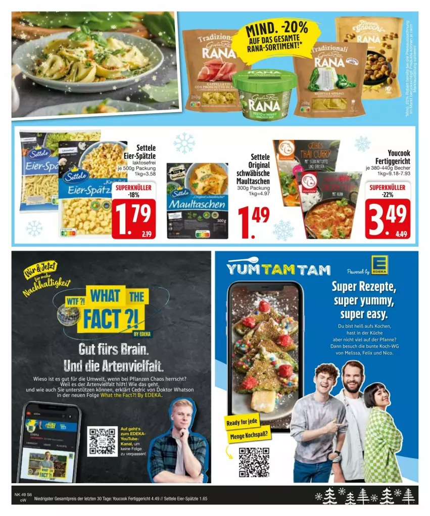 Aktueller Prospekt Edeka - Prospekte - von 02.12 bis 09.12.2024 - strona 8 - produkty: gin, maultaschen, pflanze, pflanzen, rezept, rezepte, Tasche, taschen, Ti