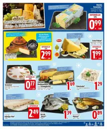 Gazetka promocyjna Edeka - Prospekte - Gazetka - ważna od 09.12 do 09.12.2024 - strona 18 - produkty: Allmikäs, asti, blume, blumen, braten, brie, creme, Dorade, eis, emmentaler, filet, fisch, fleisch, fleischsalat, französischer weichkäse, grana, grana padano, hartkäse, Heu, italienischer hartkäse, joghur, joghurt, Käse, LG, Makrele, milch, nuss, padano, Rana, rel, salat, salatcreme, schnittkäse, Spezi, Ti, tisch, torte, wasser, weichkäse