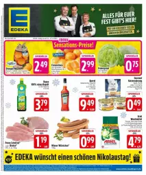 Gazetka promocyjna Edeka - Prospekte - Gazetka - ważna od 09.12 do 09.12.2024 - strona 3 - produkty: angebot, angebote, aperitif, aperol, ariel, ariel waschmittel, aust, beutel, braten, clementinen, deka, eis, eisbergsalat, flasche, katzennahrung, orange, orangen, Pods, pute, rapso, rapsöl, reines rapsöl, sac, salat, schnitzel, tesa, Ti, waschmittel, wiener, wiener würstchen, würstchen