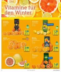 Gazetka promocyjna Diska - Prospekte - Gazetka - ważna od 19.02 do 19.02.2022 - strona 3 - produkty: bio, Blutorange, deka, edeka bio, honig, Honigpomelo, mandarine, mandarinen, orange, orangen, Pomelo, saft, Ti, zitrone, zitronen