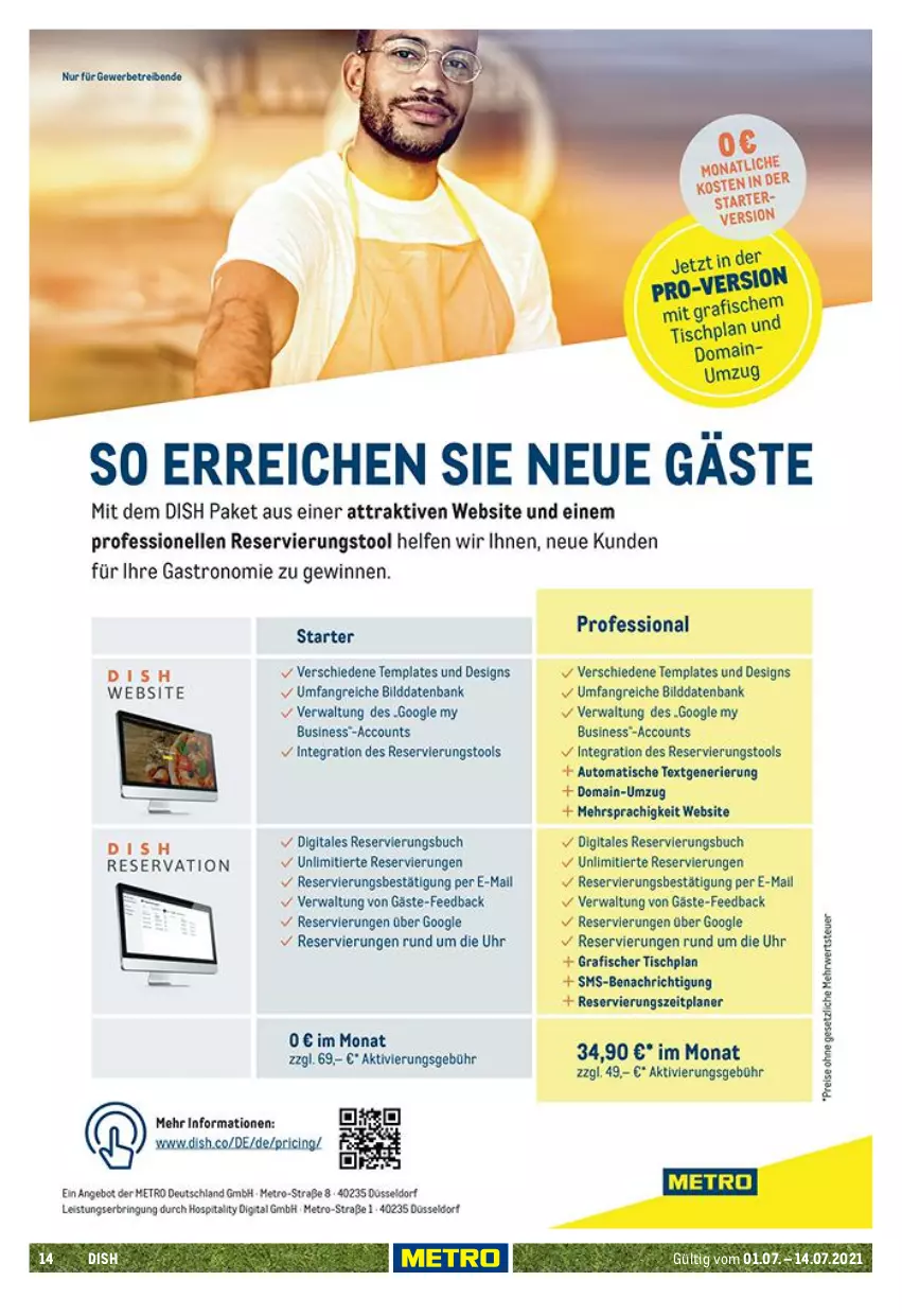 Aktueller Prospekt Metro - GastroJournal - von 01.07 bis 14.07.2021 - strona 14